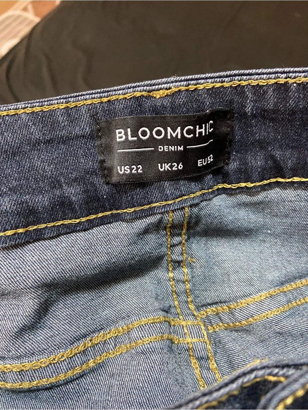 BloomChic Dark Blue Bootcut Jeans - Picture 3 of 3